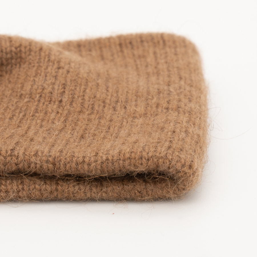 Stirnband aus Kamelwolle, braun