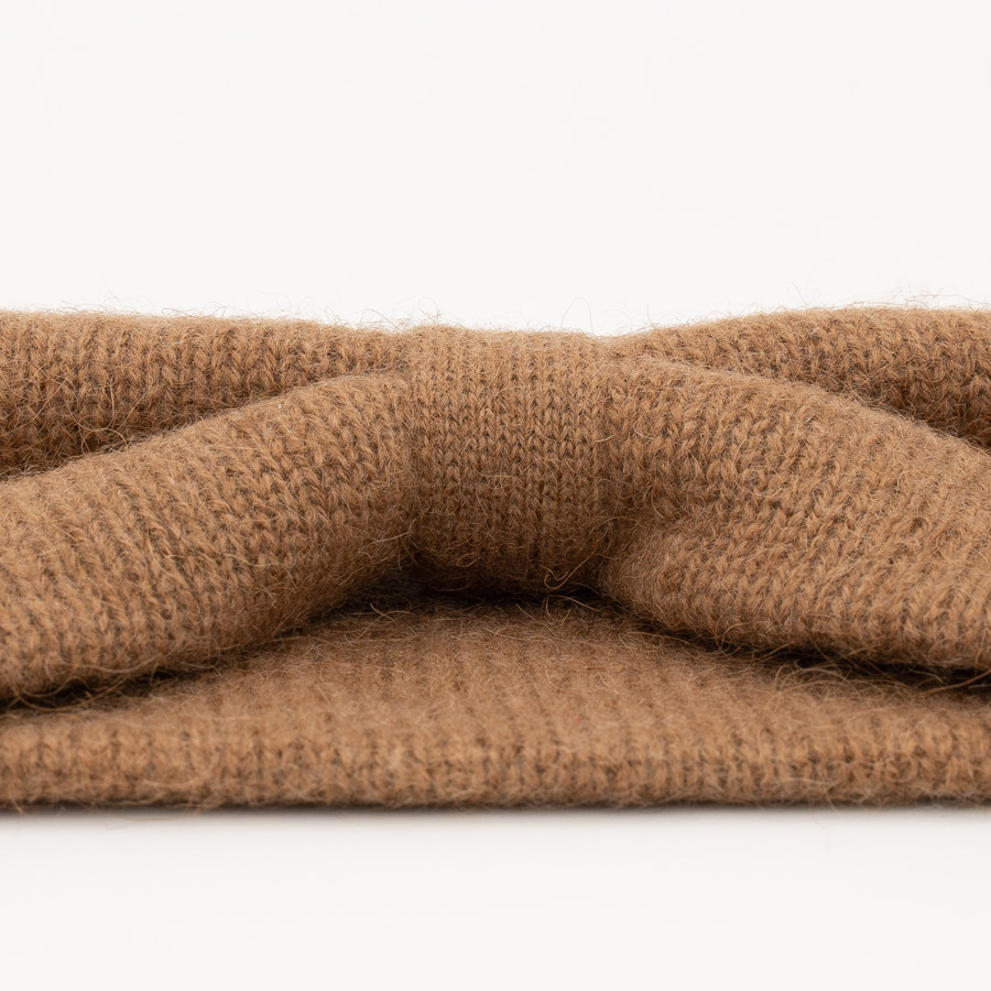 Stirnband aus Kamelwolle, braun