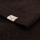 Rollkragenpullover aus Yakwolle, dunkelbraun