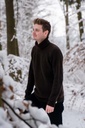 Rollkragenpullover aus Yakwolle, dunkelbraun
