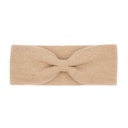 Headband made of camel wool (Bow design), beige