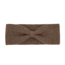 Headband made of yak wool (Bow design), yak-brown