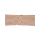 Headband made of camel wool (Twist design), beige
