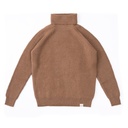 Turtleneck sweater made of camel wool, brown