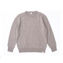 Crew-neck sweater made from yak wool, grey