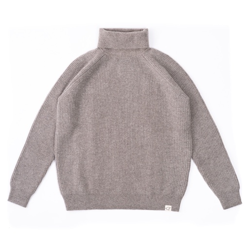 Turtleneck sweater made of yak wool, grey