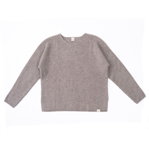 Loose fit pullover made of yak wool, grey